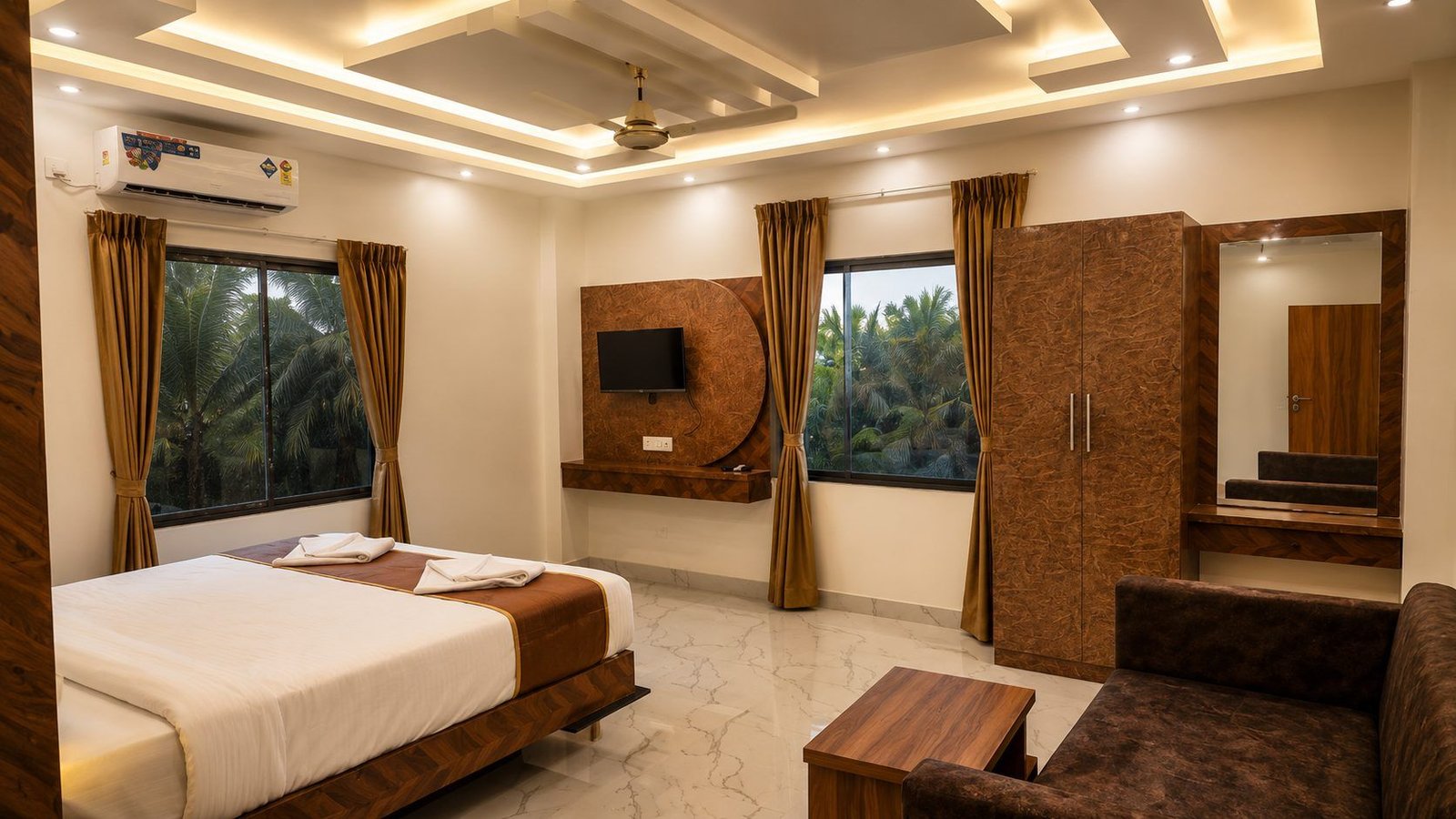 Premium room interior at Royal Villa Resorts Mandarmani